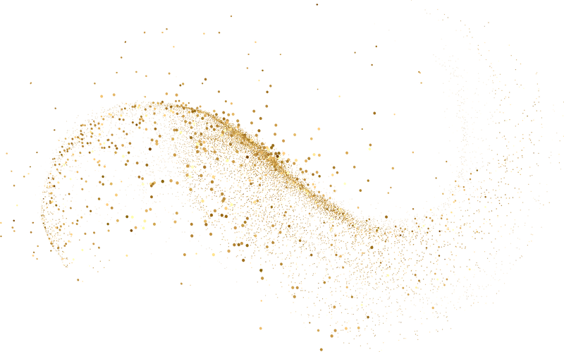 Gold glitter